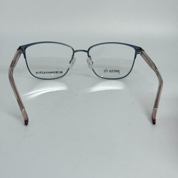 BCBG MAXAZRIA Hilda Brown Blue Square Eyeglasses Frames 50-16 130 H17664 - Picture 3 of 7